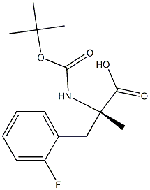BOC-Α-METHYL-L-2-FLUOROPHE 结构式