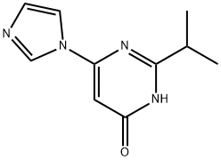 4-Hydroxy-2-(iso-propyl)-6-(1H-imidazol-1-yl)pyrimidine 结构式