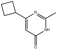4-hydroxy-6-cyclobutyl-2-methylpyrimidine 结构式