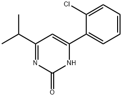 2-Hydroxy-4-(2-chlorophenyl)-6-(iso-propyl)pyrimidine 结构式