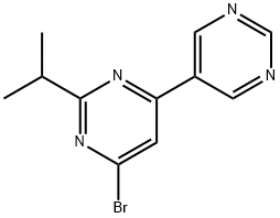 4-Bromo-2-(iso-propyl)-6-(pyrimidin-5-yl)pyrimidine 结构式