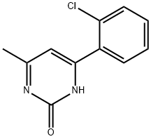 2-hydroxy-4-(2-chlorophenyl)-6-methylpyrimidine 结构式
