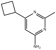 4-amino-6-cyclobutyl-2-methylpyrimidine 结构式