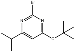 2-Bromo-4-(tert-butoxy)-6-(iso-propyl)pyrimidine 结构式