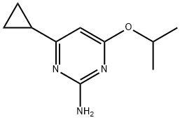 2-Amino-4-(iso-propoxy)-6-cyclopropylpyrimidine 结构式