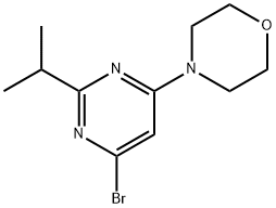 4-Bromo-2-(iso-propyl)-6-morpholinopyrimidine 结构式