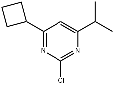 2-Chloro-4-cyclobutyl-6-(iso-propyl)pyrimidine 结构式