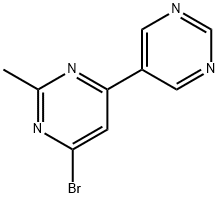 4-bromo-2-methyl-6-(pyrimidin-5-yl)pyrimidine 结构式