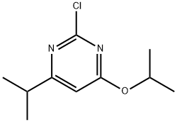 2-Chloro-4-(iso-propoxy)-6-(iso-propyl)pyrimidine 结构式
