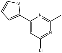 4-bromo-2-methyl-6-(2-thienyl)pyrimidine 结构式