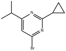 4-bromo-2-cyclopropyl-6-(iso-propyl)pyrimidine 结构式