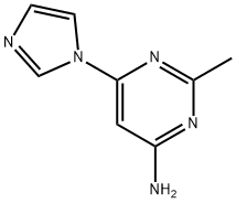 4-amino-2-methyl-6-(1H-imidazol-1-yl)pyrimidine 结构式