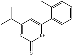 2-Hydroxy-4-(2-tolyl)-6-(iso-propyl)pyrimidine 结构式