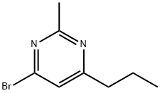 4-Bromo-2-methyl-6-(n-propyl)pyrimidine 结构式