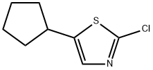 2-Chloro-5-(cyclopentyl)thiazole 结构式