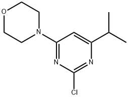 2-Chloro-4-morpholino-6-(iso-propyl)pyrimidine 结构式