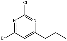 2-Chloro-4-bromo-6-(n-propyl)pyrimidine 结构式