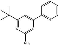 2-amino-4-(pyridin-2-yl)-6-(tert-butyl)pyrimidine 结构式