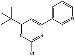 2-chloro-4-(pyridin-3-yl)-6-(tert-butyl)pyrimidine 结构式