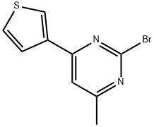 2-Bromo-4-(3-thienyl)-6-methylpyrimidine 结构式