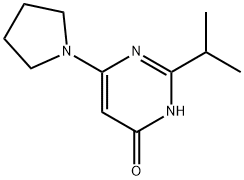 4-Hydroxy-2-(iso-propyl)-6-(pyrrolidin-1-yl)pyrimidine 结构式