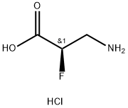 (2R)-3-氨基-2-氟丙酸盐酸盐 结构式