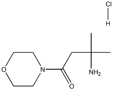 3-氨基-3-甲基-1-吗啉代丁烷-1-酮盐酸盐 结构式