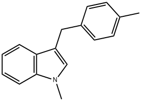 1-METHYL-3-(4-METHYLBENZYL)-1H-INDOLE 结构式