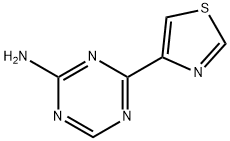 4-(Thiazol-4-yl)-1,3,5-triazin-2-amine 结构式