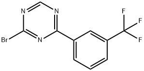 2-Bromo-4-(3-trifluoromethylphenyl)-1,3,5-triazine 结构式