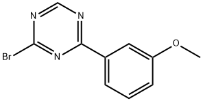 2-Bromo-4-(3-methoxyphenyl)-1,3,5-triazine 结构式