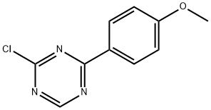 2-Chloro-4-(4-methoxyphenyl)-1,3,5-triazine 结构式
