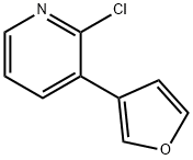 2-Chloro-3-(3-furyl)pyridine 结构式
