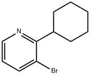 3-Bromo-2-(cyclohexyl)pyridine 结构式