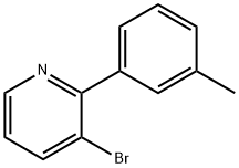 3-Bromo-2-(3-tolyl)pyridine 结构式