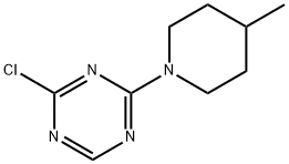 2-Chloro-4-(4-methylpiperidin-1-yl)-1,3,5-triazine 结构式