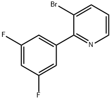 3-Bromo-2-(3,5-difluorophenyl)pyridine 结构式