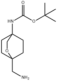 (1-(氨基甲基)-2-氧杂双环[2.2.2]辛-4-基)氨基甲酸叔丁酯 结构式