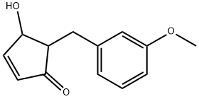 4-hydroxy-5-(3-methoxybenzyl)cyclopent-2-en-1-one 结构式