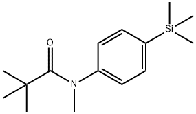 N-甲基-N-[4-(三甲基硅基)苯基]三甲基乙酰胺 结构式