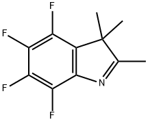 3H-吲哚, 4,5,6,7-四氟-2,3,3-三甲基- 结构式
