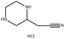 2-(piperazin-2-yl)acetonitrile dihydrochloride 结构式