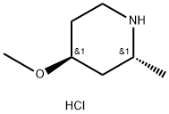 (2R,4S)-4-methoxy-2-methylpiperidine hydrochloride 结构式