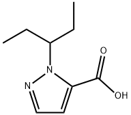 1-(pentan-3-yl)-1H-pyrazole-5-carboxylic acid 结构式