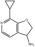 7-环丙基-2,3-二氢呋喃并[2,3-C]吡啶-3-胺 结构式