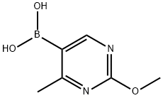 (2-methoxy-4-methylpyrimidin-5-yl)boronic acid 结构式