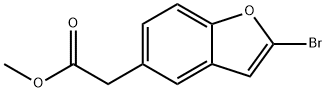 METHYL 2-(2-BROMOBENZOFURAN-5-YL)ACETATE 结构式