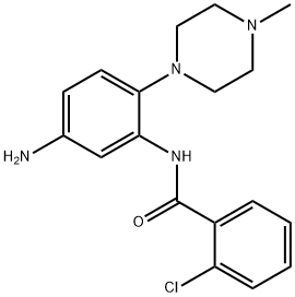 N-(5-amino-2-(4-methylpiperazin-1-yl)phenyl)-2-chlorobenzamide 结构式