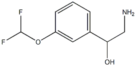 2-氨基-1-(3-(二氟甲氧基)苯基)乙醇 结构式