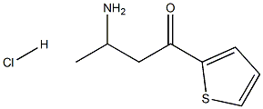 3-amino-1-(thiophen-2-yl)butan-1-one hydrochloride 结构式